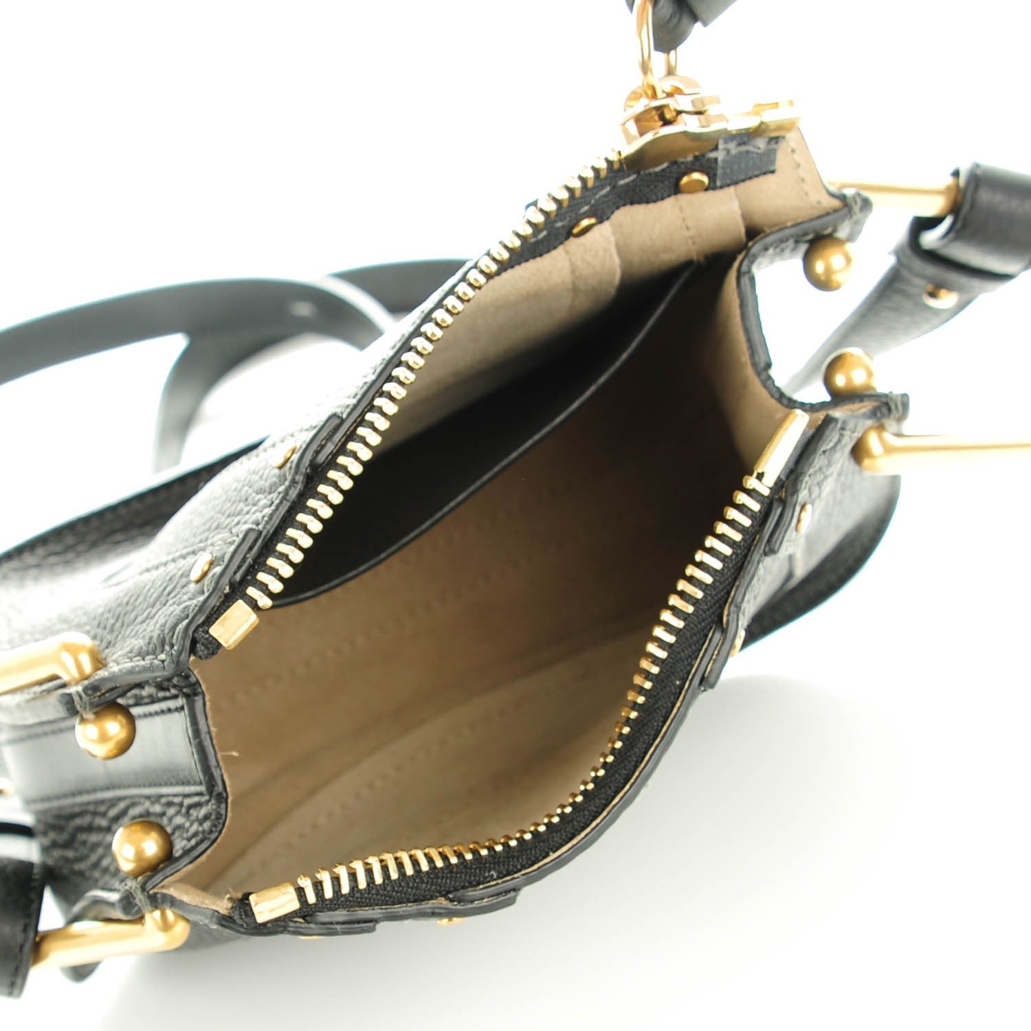 Chloe Grained Calfskin Nano Hayley Hobo Black 5 of 7