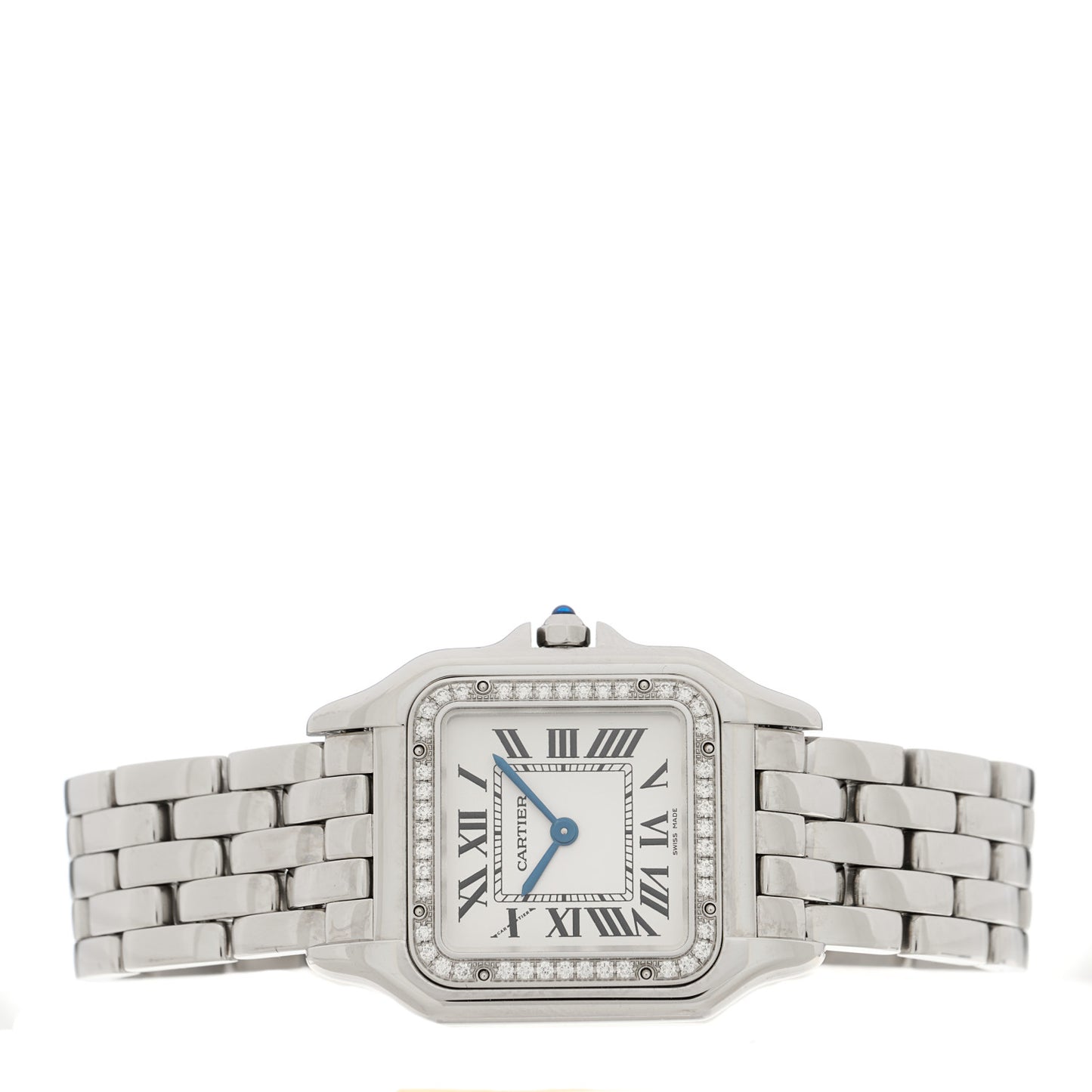 Stainless Steel Diamond 27mm Panthere Quartz Watch
