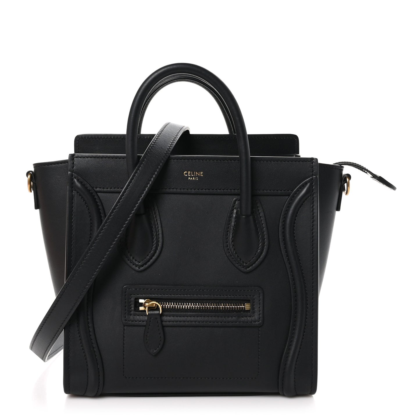 Smooth Calfskin Nano Luggage Black