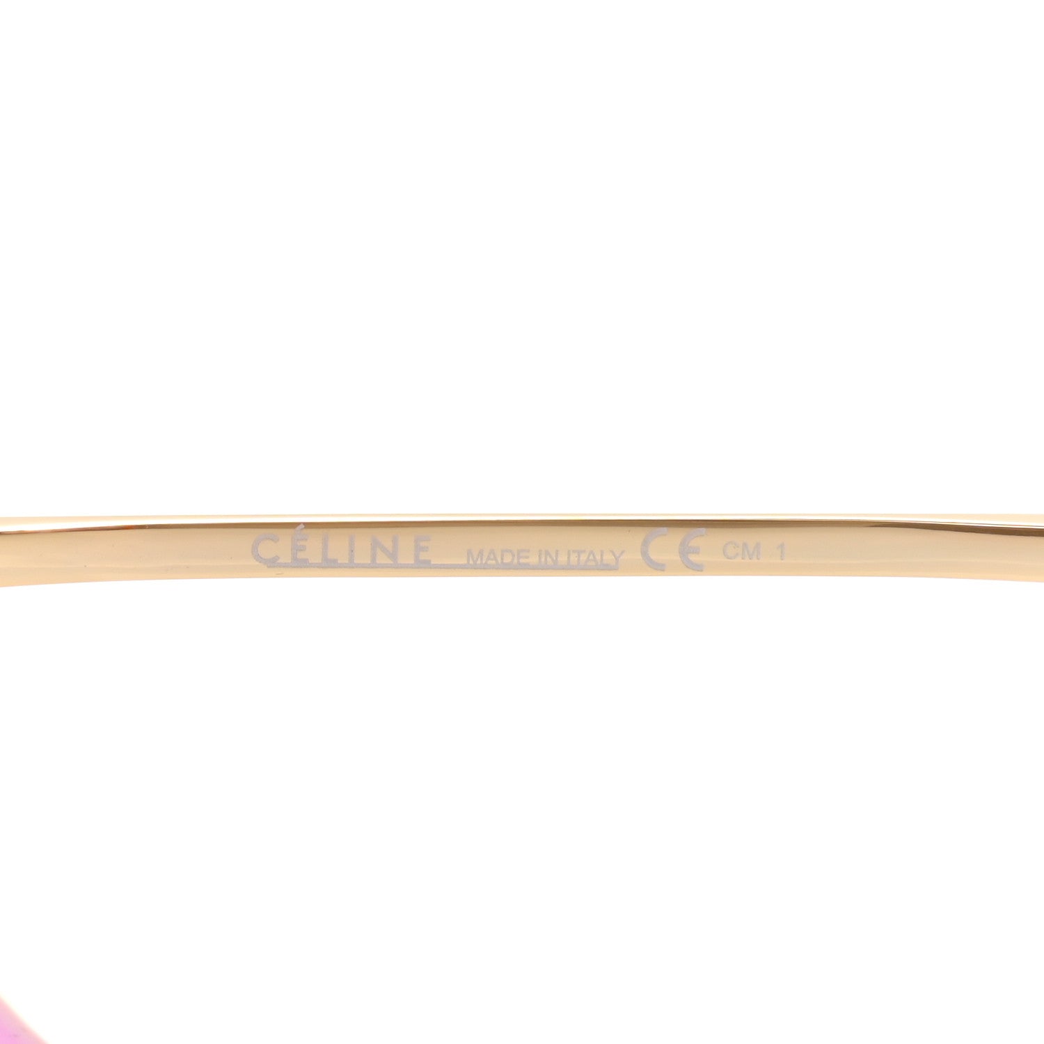 Celine Metal Sunglasses CL 41808/S Gold Pink 6 of 7