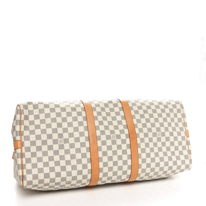Louis Vuitton Damier Azur Keepall Bandouliere 55 4 of 10