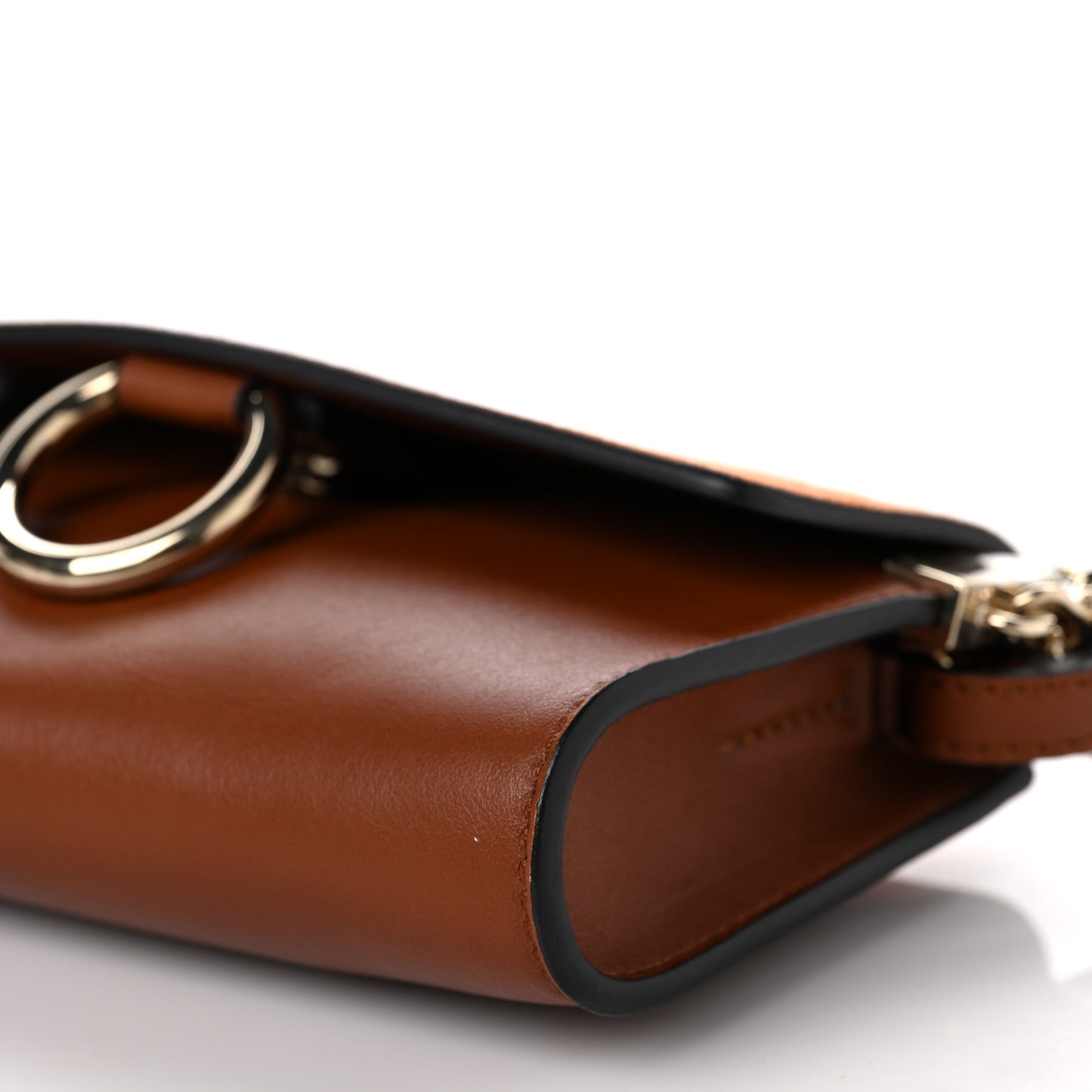 Suede Calfskin Mini Faye Shoulder Bag Tobacco