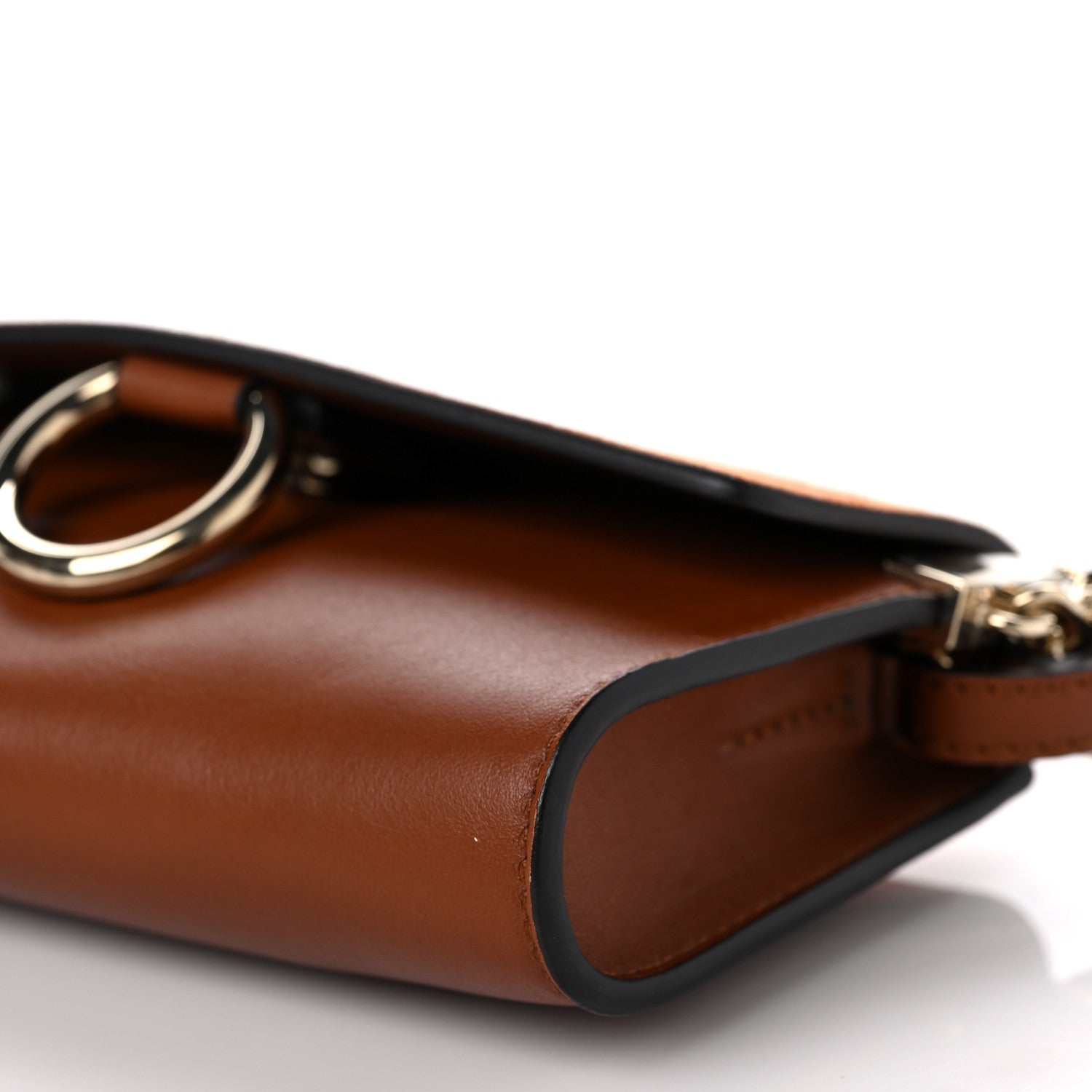 Chloe Suede Calfskin Mini Faye Shoulder Bag Tobacco 9 of 9