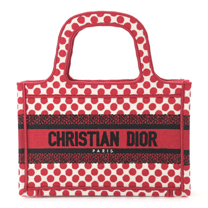 Christian Dior Canvas DiorAmour Dots Mini Book Tote Red 1 of 9