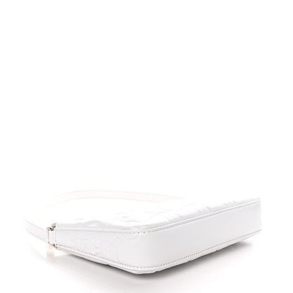 Christian Louboutin Calfskin Embossed Loubila Shoulder Bag White 4 of 8