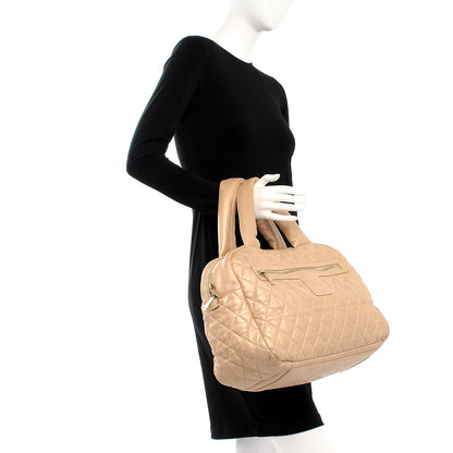 Chanel Metallic Lambskin Coco Cocoon Bowler Light Gold 2 of 15