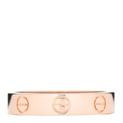 Cartier 18K Pink Gold 3.5mm LOVE Wedding Band Ring 50 5.25 1 of 6