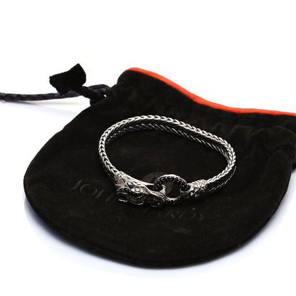 John Hardy Sterling Silver Black Sapphire Legends Naga Station Bracelet 6 of 6