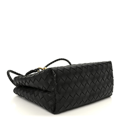 Bottega Veneta Nappa Intrecciato Small Andiamo Shoulder Bag Black 4 of 10