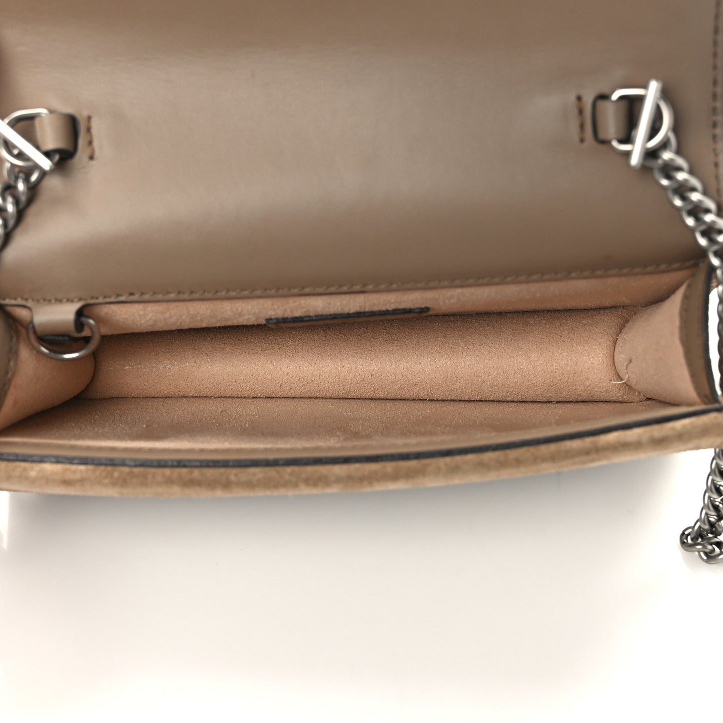 GG Supreme Monogram Super Mini Dionysus Shoulder Bag Taupe