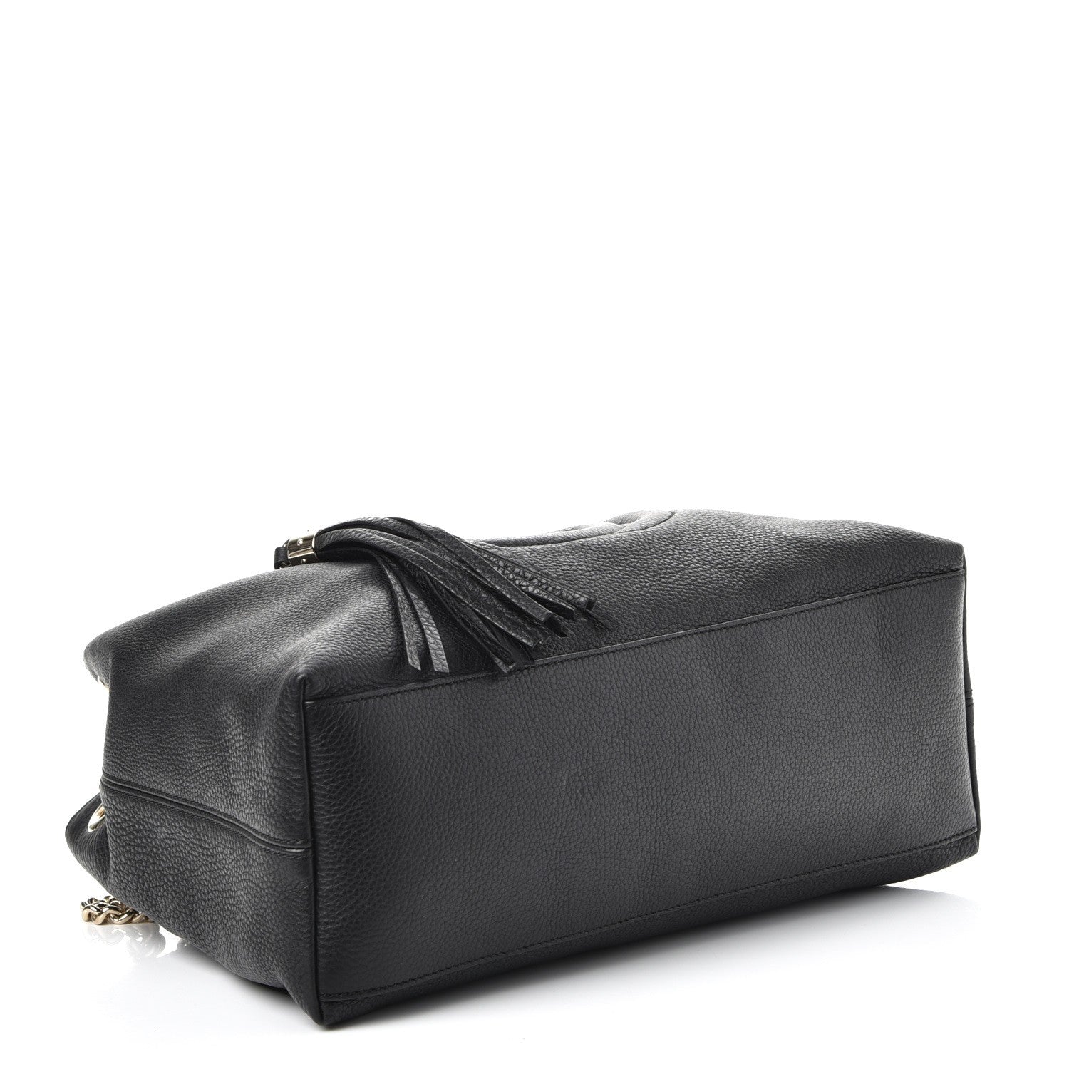 Gucci Pebbled Calfskin Medium Soho Chain Shoulder Bag Black 4 of 7