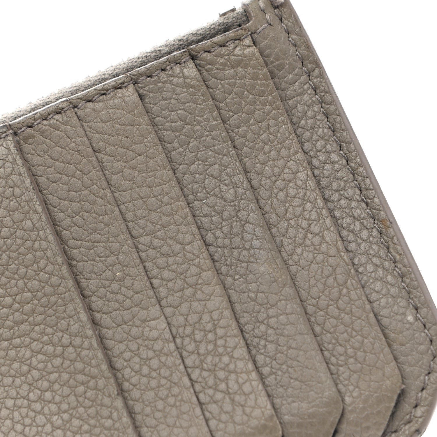 Saint Laurent Grained Calfskin 5 Fragments Zip Pouch Card Holder Kaki Militaire 11 of 12