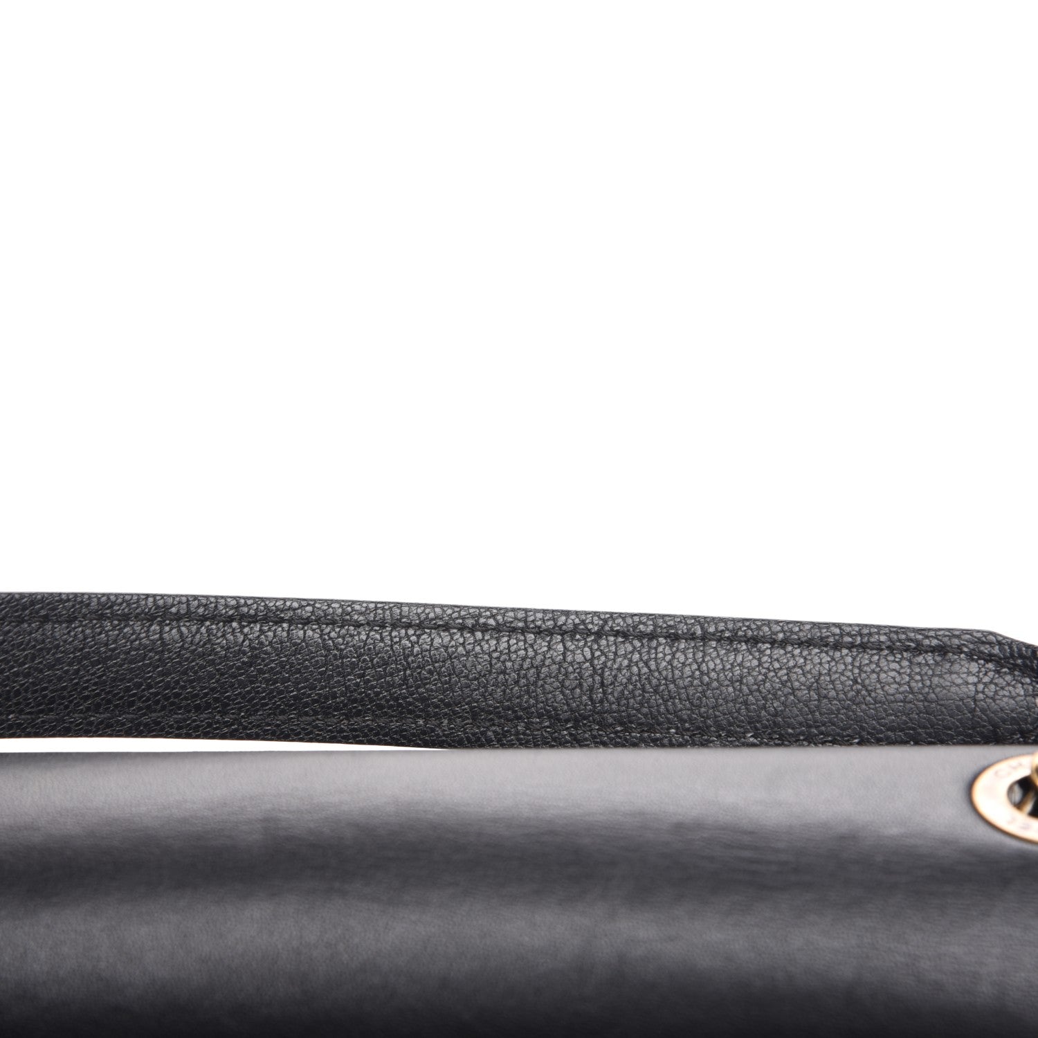 Chanel Shiny Calfskin Goatskin Quilted Small Coco Curve Messenger Flap Black 9 of 9