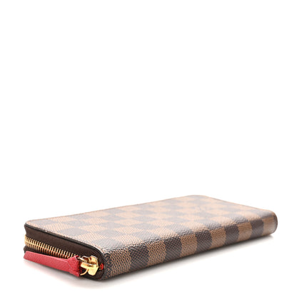 Louis Vuitton Damier Ebene Clemence Wallet Cherry 4 of 11