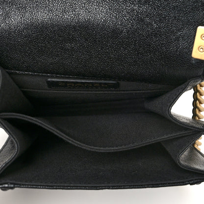 Chanel Caviar Quilted North South Boy Flap Black 5 of 10