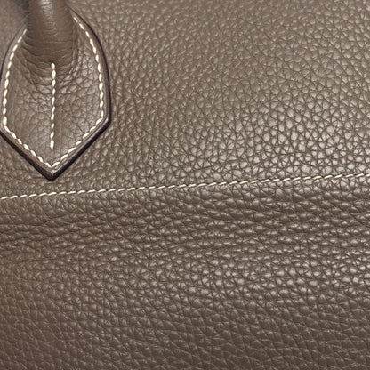 Hermes Taurillon Clemence JPG Birkin 42 Etoupe 18 of 20