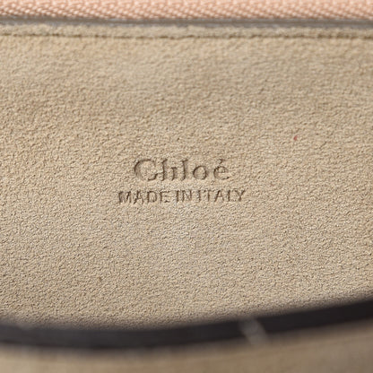 Chloe Python Suede Medium Faye Shoulder Bag Tannish Red 6 of 7
