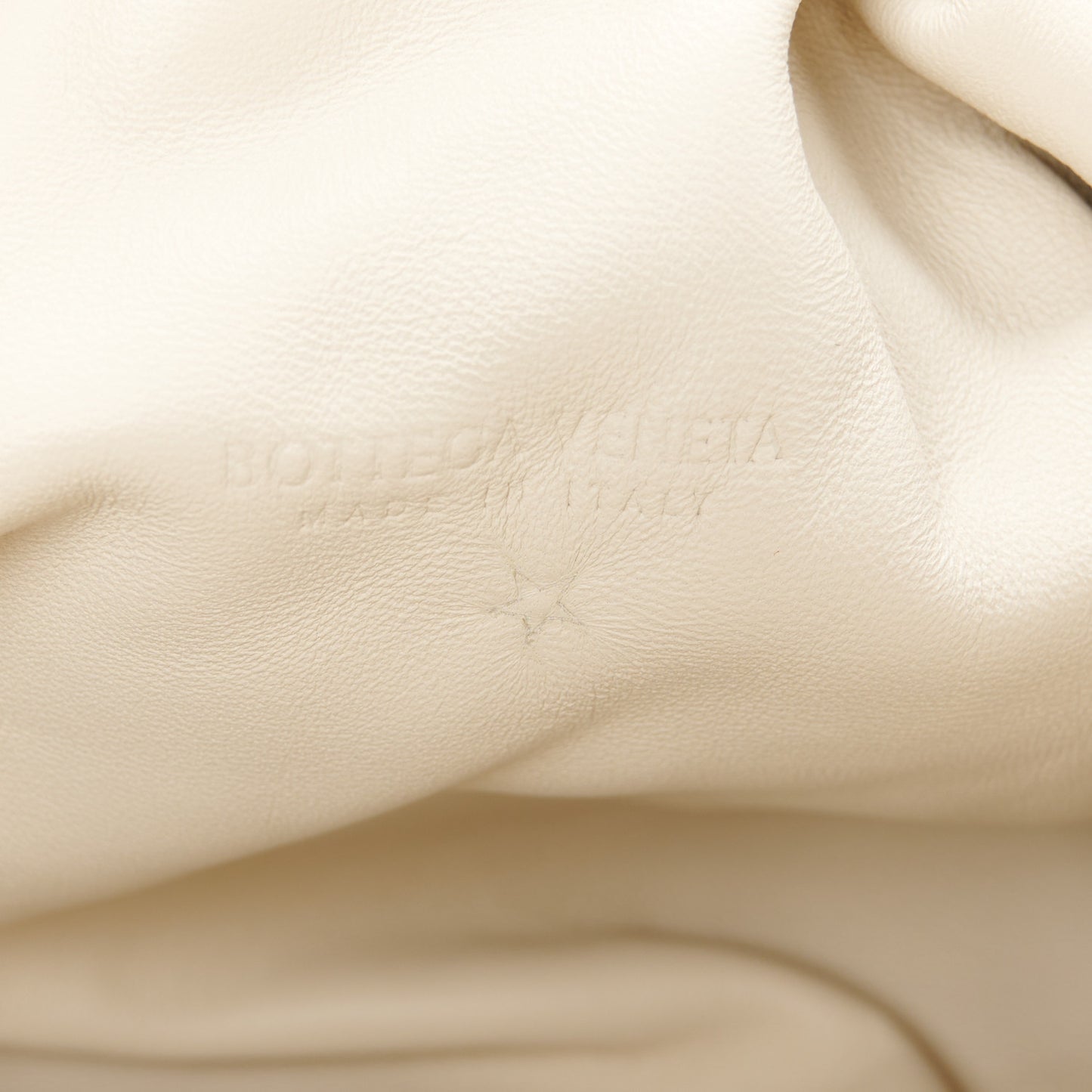 Metallic Crinkled Lambskin The Pouch Oversized Clutch Oro