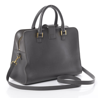 Saint Laurent Calfskin Small Monogram Cabas Grey 2 of 8