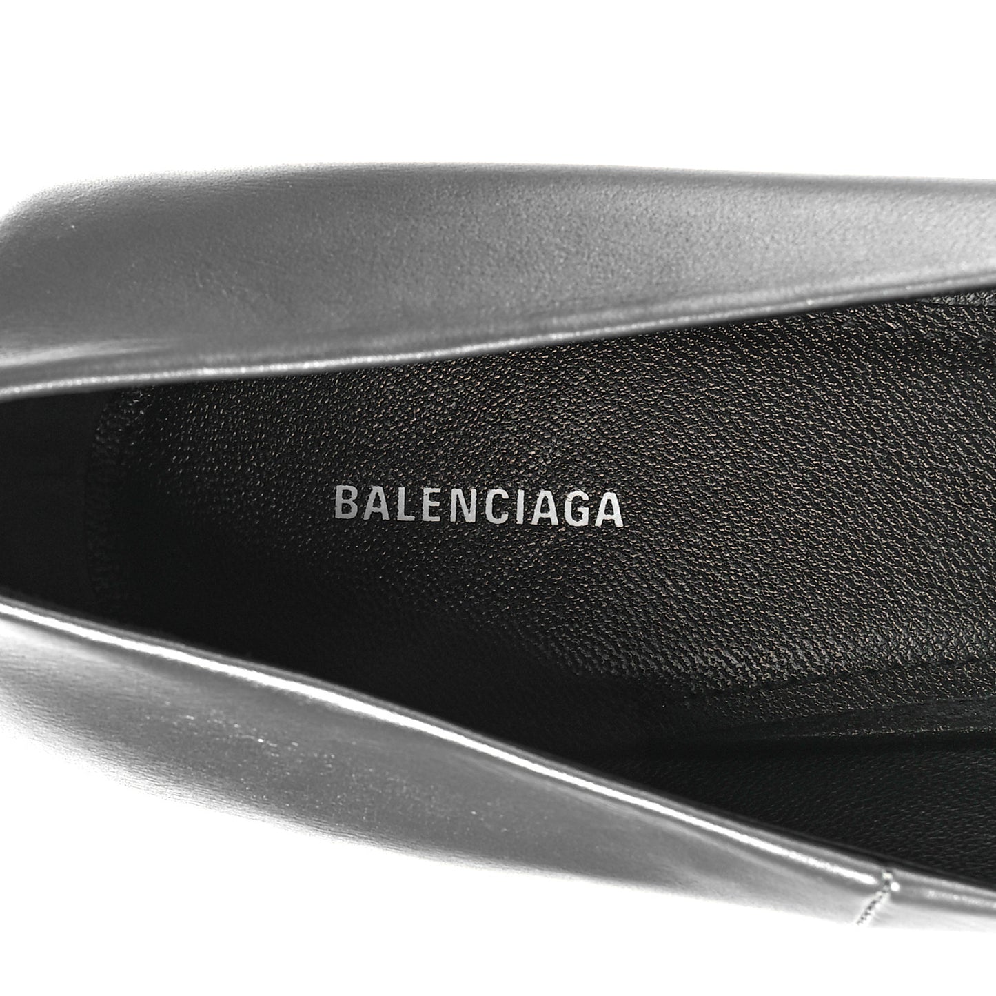 Metallic Nappa Square Knife 80mm Pumps 38.5 Silver