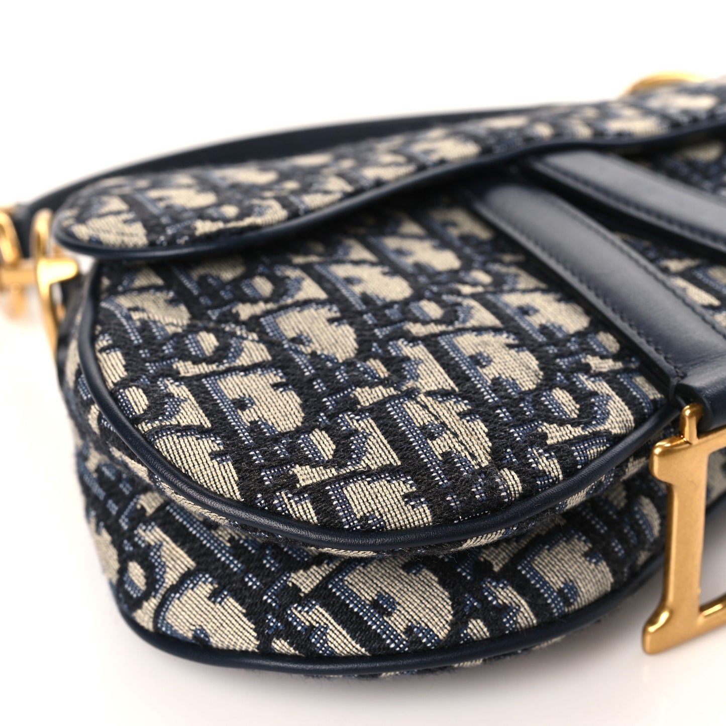 Oblique Mini Saddle Bag Blue