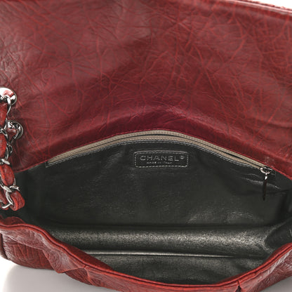 Chanel Distressed Lambskin Lady Braid Flap Burgundy 5 of 11
