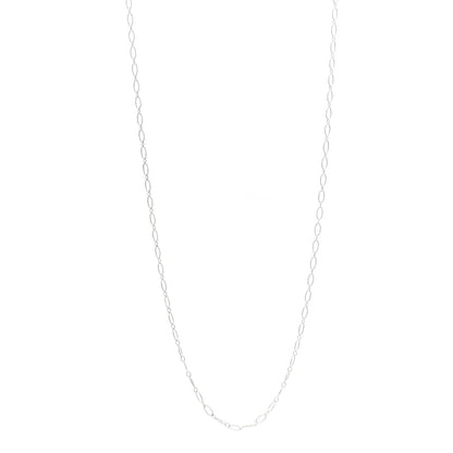 Tiffany Sterling Silver Oval Link Chain Necklace 31.5" 1 of 5