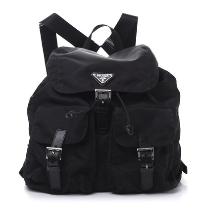Prada Nylon Vela Medium Backpack Black 1 of 9