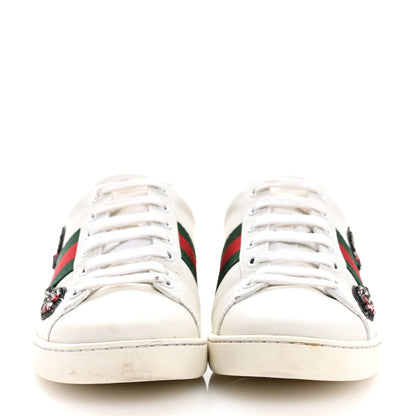 Gucci Calfskin Web Studded Womens Arrow Ace Sneakers 36.5 White 3 of 12