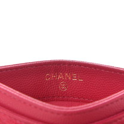 Chanel Caviar Camellia Embossed Card Holder Fuchsia 5 of 7