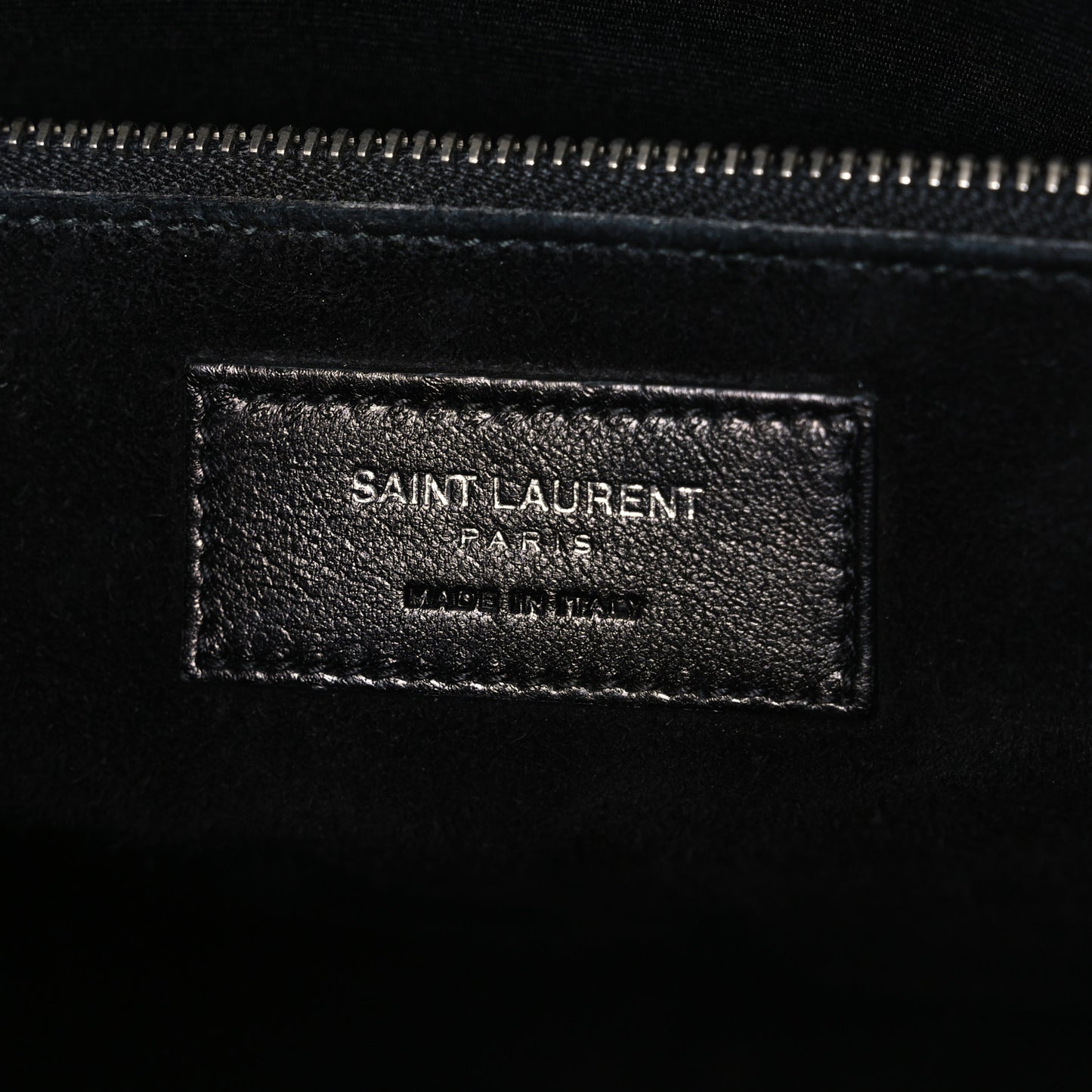 Calfskin Crocodile Embossed Small Sac de Jour Black
