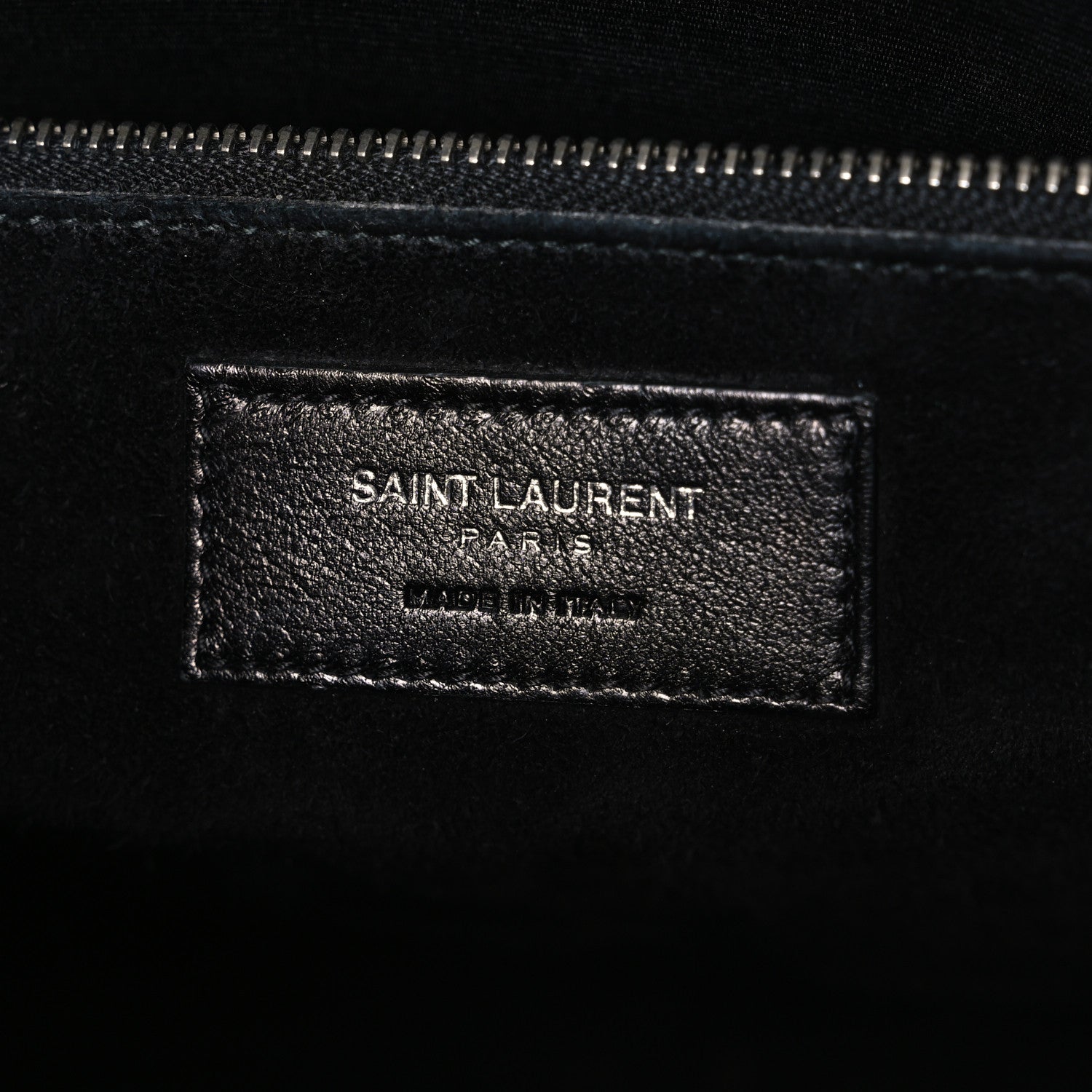 Saint Laurent Calfskin Crocodile Embossed Small Sac de Jour Black 6 of 10