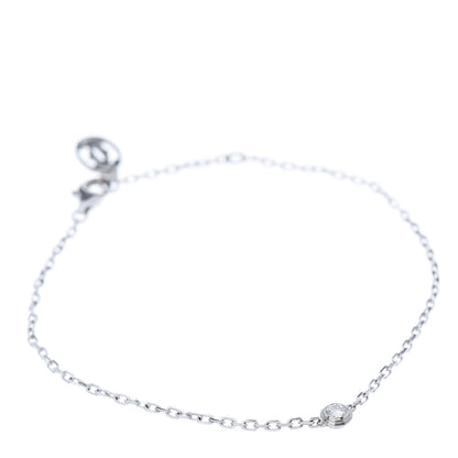 Cartier 18K White Gold Diamond SM D'Amour Bracelet 1 of 5