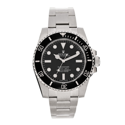 Rolex Stainless Steel 40mm Oyster Perpetual Submariner Watch Black 114060 1 of 5