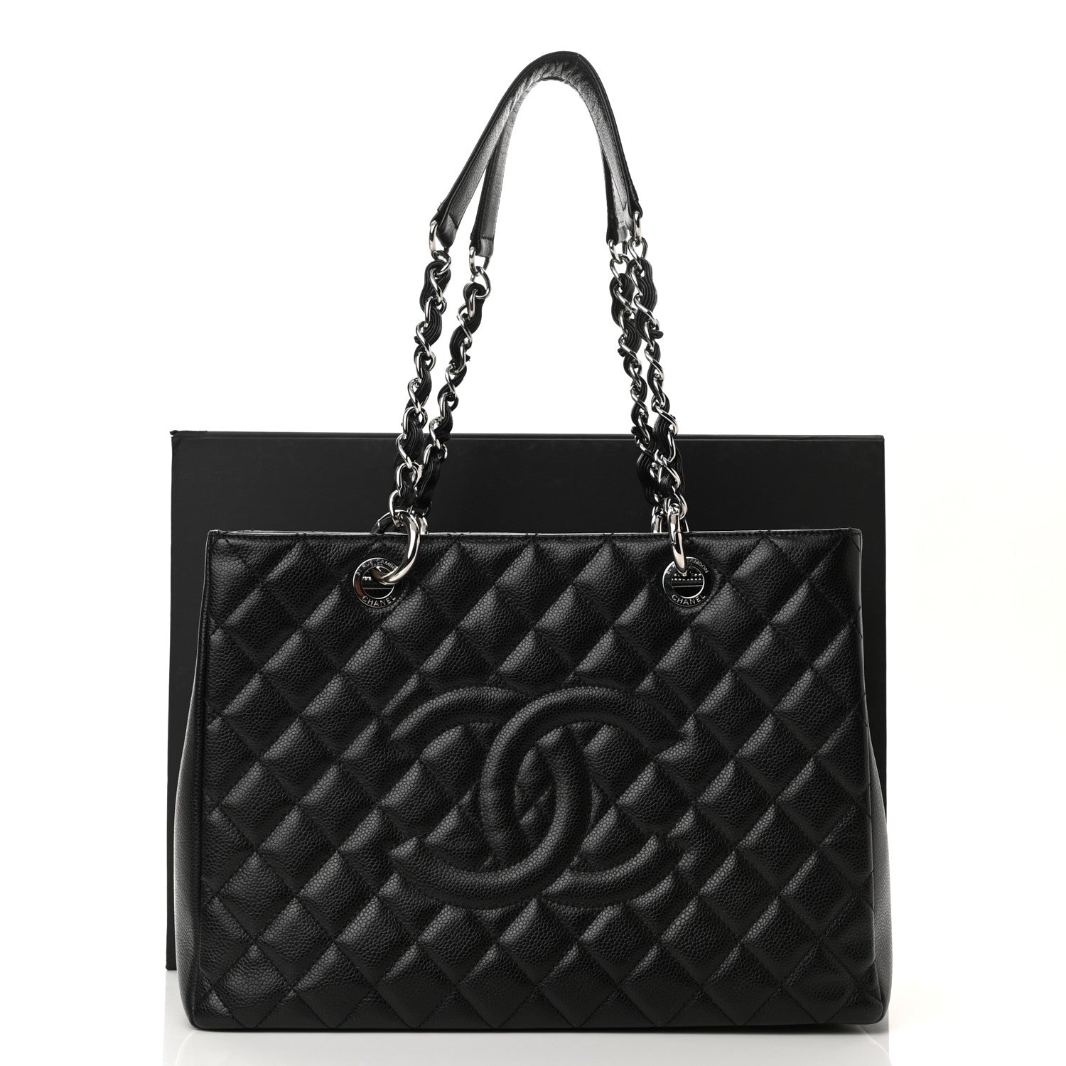 Chanel Caviar Quilted Grand Shopping Tote GST Black 11 of 11