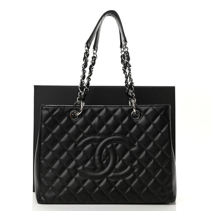 Chanel Caviar Quilted Grand Shopping Tote GST Black 11 of 11