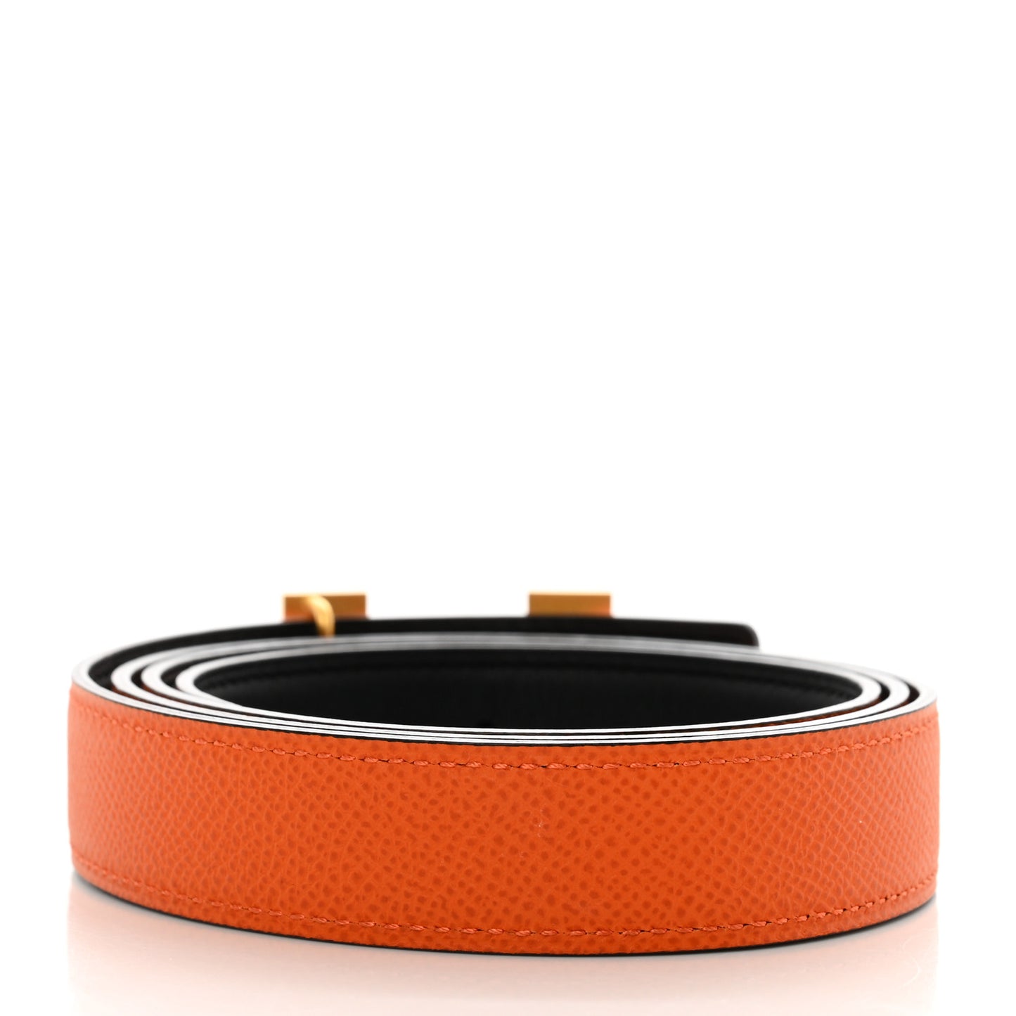 Epsom Swift 24mm Mini Constance H Belt 95 38 Orange Black