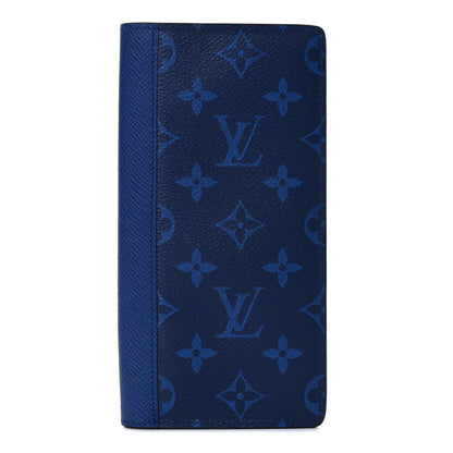 Louis Vuitton Taigarama Brazza Wallet NM Cobalt 1 of 10