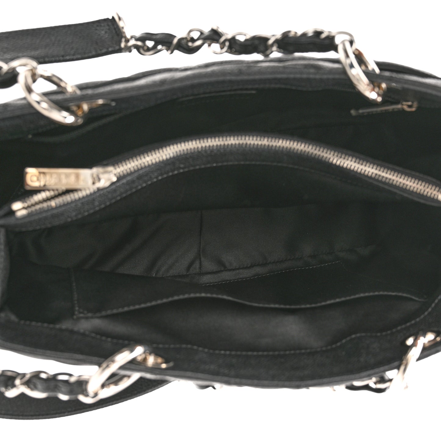 Caviar Quilted Grand Shopping Tote GST Black