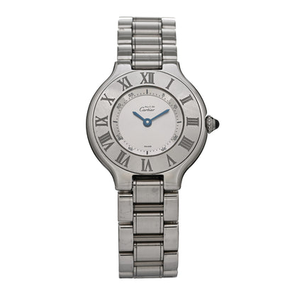 Cartier Stainless Steel 28mm Must De 21 Quartz Watch 2 of 8
