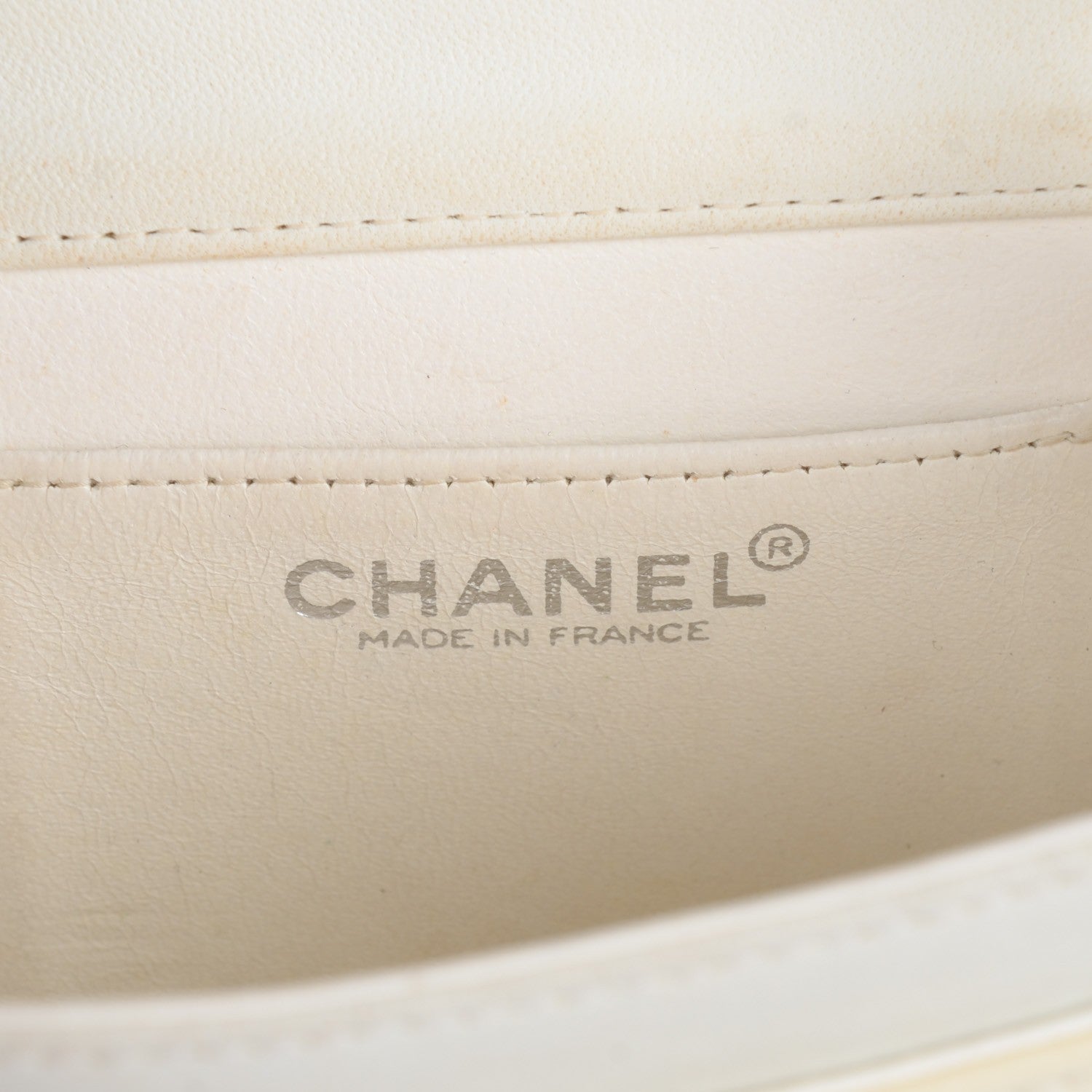 Chanel Patent Square Quilt Mini Flap White Black 9 of 9