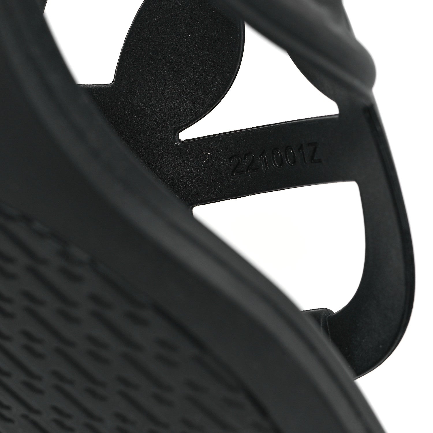 Hermes Rubber Womens Egerie Sandals 35 Black 8 of 10