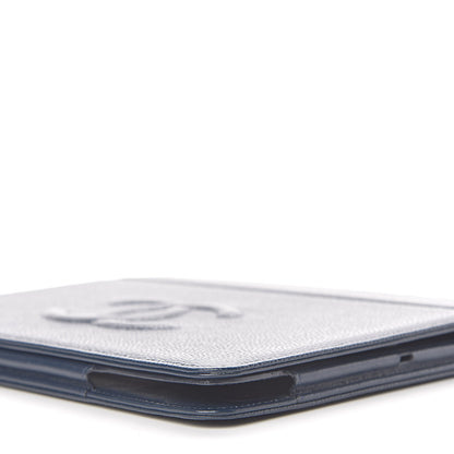 Chanel Caviar Timeless CC iPad Case Blue 10 of 10
