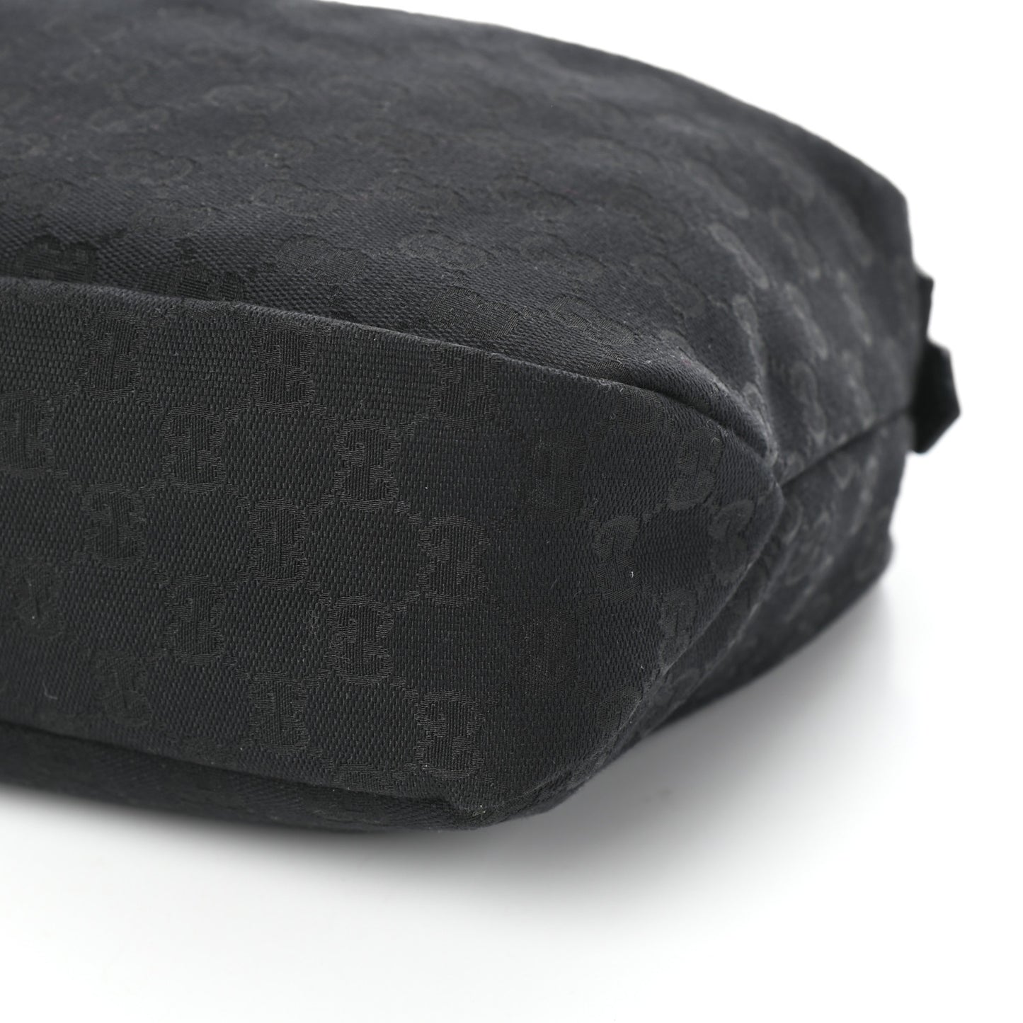 Monogram Medium Horsebit Chain Hobo Black