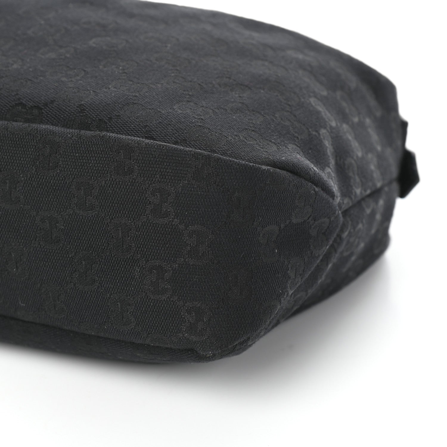 Gucci Monogram Medium Horsebit Chain Hobo Black 8 of 8