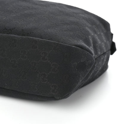 Gucci Monogram Medium Horsebit Chain Hobo Black 8 of 8