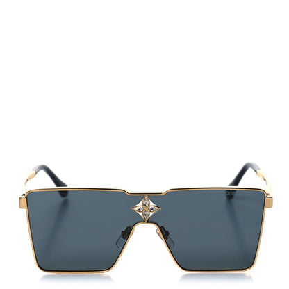 Louis Vuitton Metal Cyclone Sunglasses Z1700U Gold 3 of 9