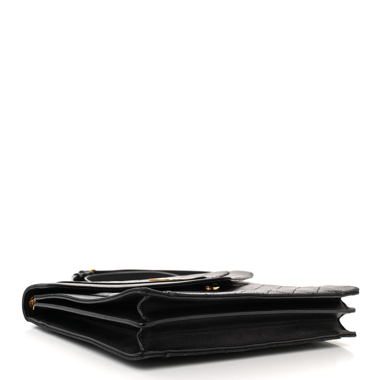 Saint Laurent Lambskin Quilted Mini Gaby Satchel Black 4 of 10