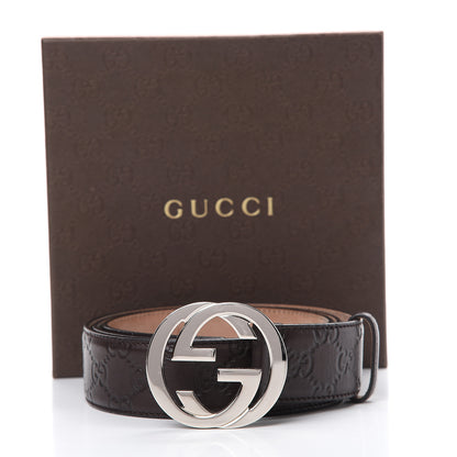 Gucci Guccissima Interlocking G Belt 110 44 Brown 8 of 8