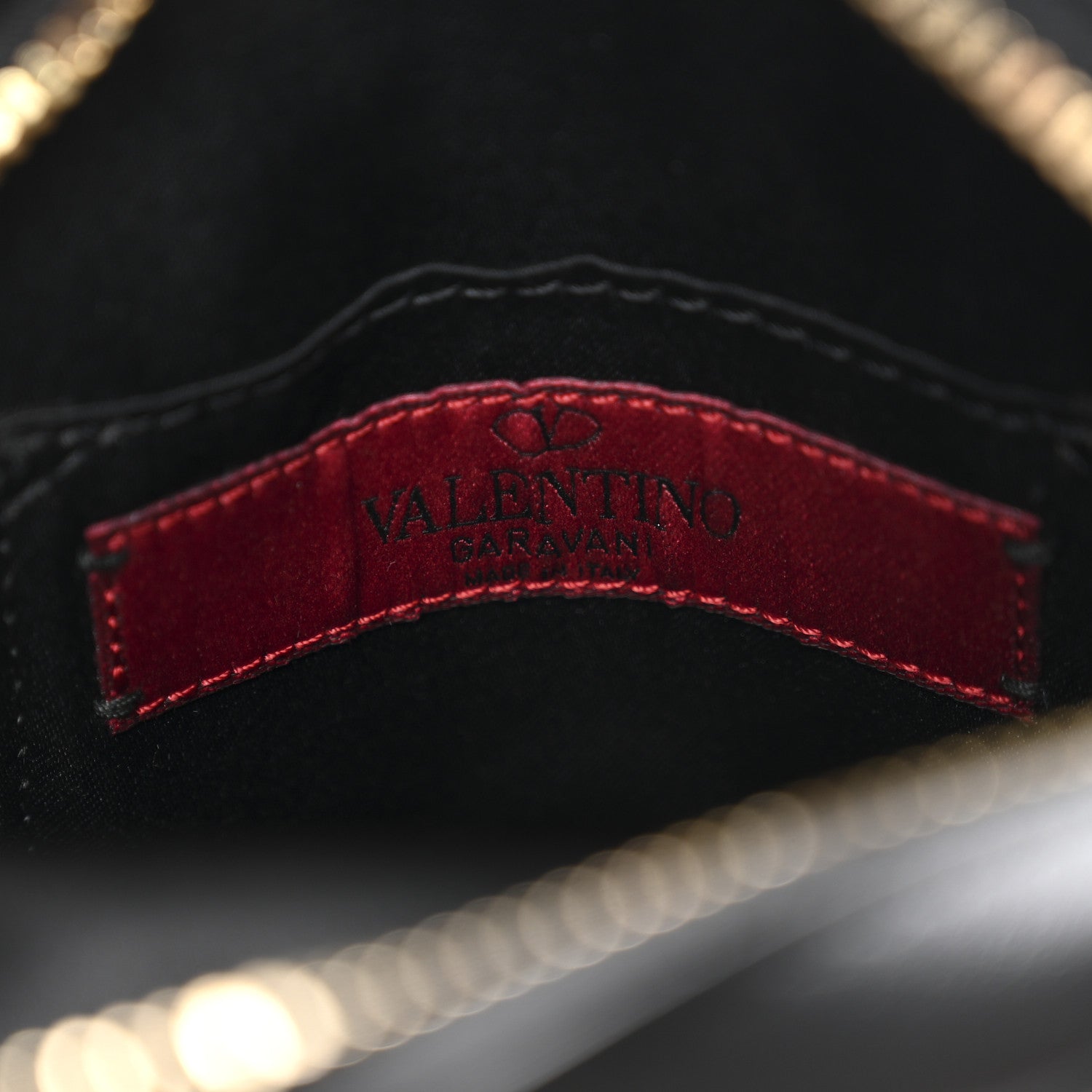 Valentino Garavani Calfskin Rockstud Crossbody Black 6 of 10